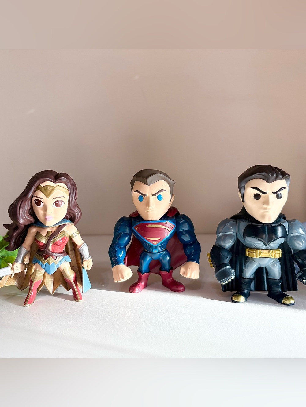DC Comics Jada Toys Metals Die-Cast 4” Lot Set of 3-Batman-Superman-Wonder Woman